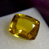 Precious Yellow Sapphire 10.30 Ct Natural Cushion Cut Loose Gemstone CERTIFIED